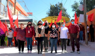 Inauguran pavimentación de la calle Abelardo L. Rodríguez