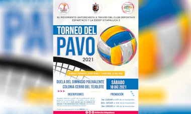 Antorchistas iniciarán torneo de voleibol para cerrar el 2021