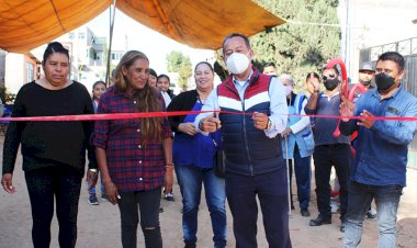 Celebran introducción del sistema de drenaje en Zapotla 