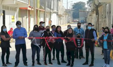 Vecinos de San Miguel inauguran pavimentaciones