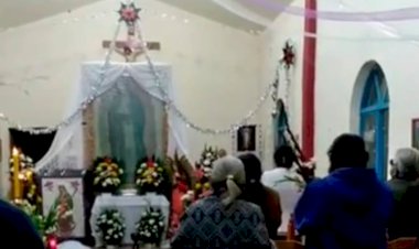 Festejan en San Jerónimo a la virgen de Guadalupe