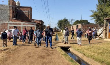 En proceso mejoramiento de calles en comunidades indígenas