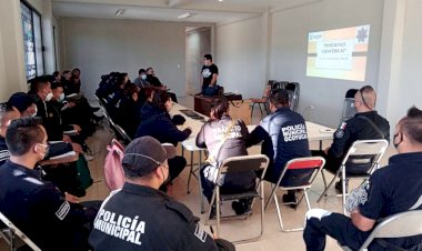 Reciben capacitación policías de Ocoyucan