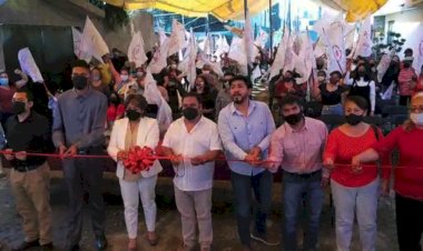 Antorcha inaugura drenaje en colonia La Habana de Tláhuac