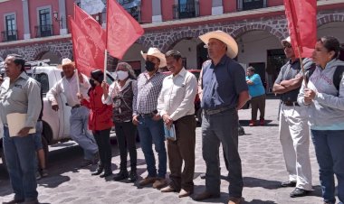 Tenanguenses organizados exigen solución a sus demandas