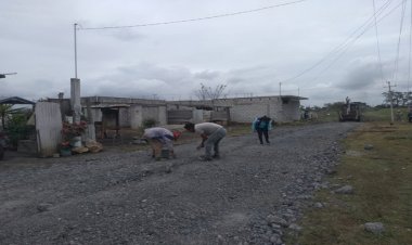 Concluye reparación de calles de colonia antorchista