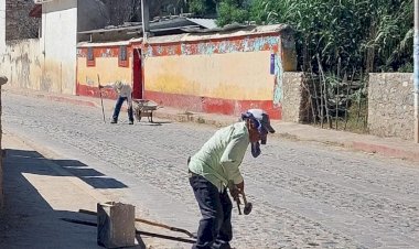 Rehabilitan la Calzada de Guadalupe en Armadillo de los Infante, SLP.