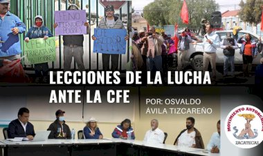 Lecciones de la lucha ante CFE