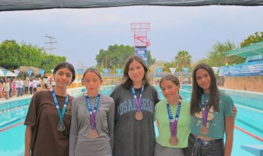 Logra selectivo de Zacatecas 11 medallas en natación en la  Espartaqueada Deportiva