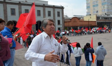 Manifiestan apoyo a Palestina en Plaza de Fundadores de SLP