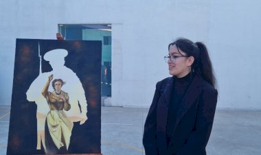 Artistas capitalinos presentan muestra pictórica: “Lenin y la revolución que transformó al mundo”