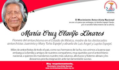 Esquela María Cruz Clavijo Linares