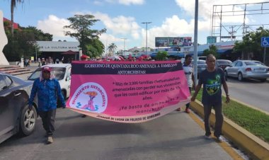 Marchan contra las intimidaciones de la Procuraduría de Protección al Ambiente de Quintana Roo